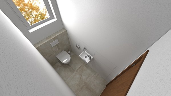 Podkrovní P1 - Koupelna, WC 1. NP, varianta 1, obrázek 6